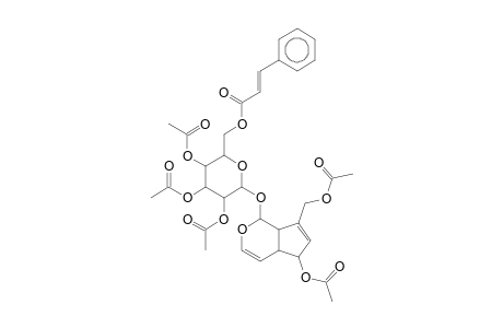 beta-D-GLUCOPYRANOSIDE, 5-(ACETYLOXY)-7-[(ACETYLOXY)METHYL]-1,4A,5,7A-TETRAHYDROCYCLOPENTA[c]PYRAN-1-YL, 2,3,4-TRIACETATE 6-(3-PHE
