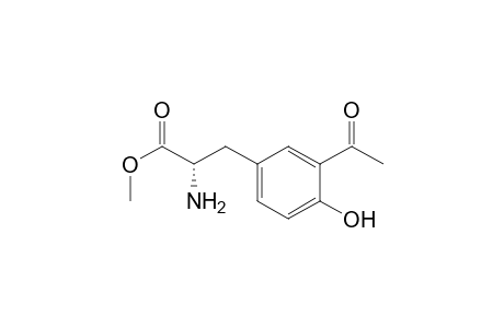 (2S)-3-(3-acetyl-4-hydroxy-phenyl)-2-amino-propionic acid methyl ester