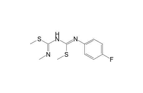 Dimethyl N-(4-fluorophenyl)-N'-methyldithioimidodicarbonimidate