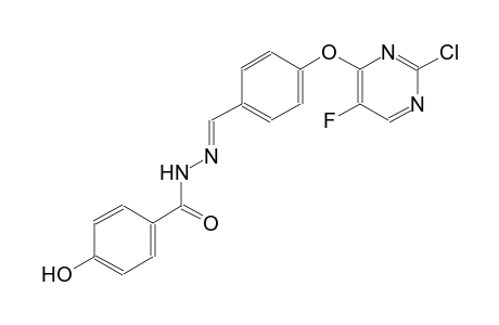 N'-((E)-{4-[(2-chloro-5-fluoro-4-pyrimidinyl)oxy]phenyl}methylidene)-4-hydroxybenzohydrazide