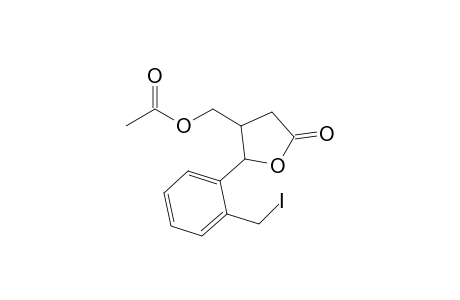 4-Acetoxymethyl-5-[2-(iodomethyl)phenyl]tetrahydrofuran-2-one