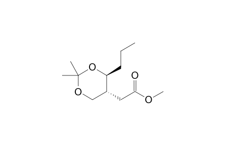 Methyl (4S*,5R*)-2,2-Dimethyl-4-propyl-1,3-dioxane-5-acetate