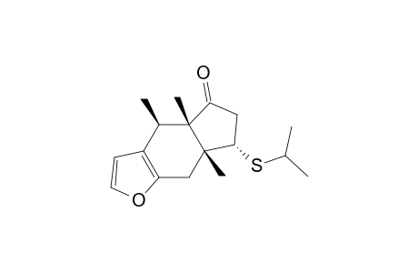5H-Indeno[5,6-b]furan-5-one, 4,4a,6,7,7a,8-hexahydro-4,4a,7a-trimethyl-7-[(1-methylethyl)thio]-, [4R-(4.alpha.,4a.alpha.,7.beta.,7a.alpha.)]-