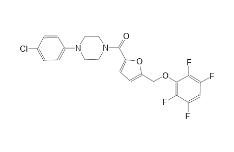 1-(4-chlorophenyl)-4-{5-[(2,3,5,6-tetrafluorophenoxy)methyl]-2-furoyl}piperazine