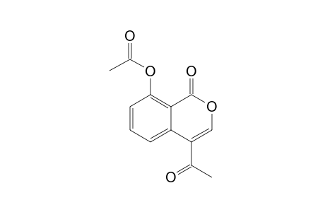 (4-acetyl-1-oxo-isochromen-8-yl) acetate