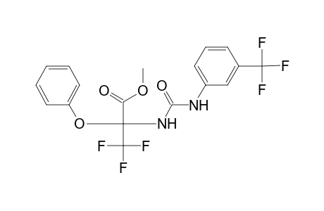 3,3,3-trifluoro-2-phenoxy-2-[[3-(trifluoromethyl)phenyl]carbamoylamino]propionic acid methyl ester
