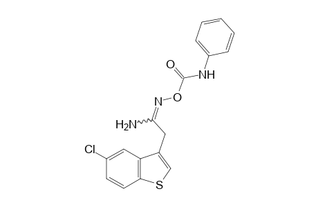 5-chloro-O-(phenylcarbamoyl)benzo[b]thiophene-3-acetamidoxime