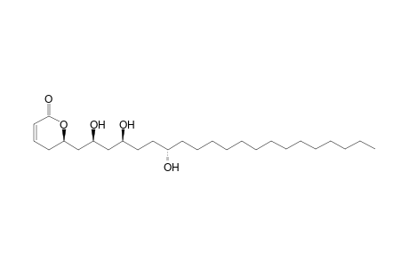 (R)-5,6-Dihydro-6-[(2S,4S,6S)-2,4,6-trihydrohenicosyl]pyran-2-one (Passifloricin A)
