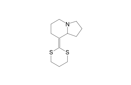 8-(1,3-dithian-2-ylidene)-2,3,5,6,7,8a-hexahydro-1H-indolizine