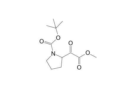 Methyl 1-[(1,1-dimethylethoxy)carbonyl]-.alpha.-oxo-2-pyrrolidineacetate