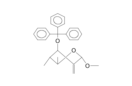 METHYL 2,4,6-TRIDEOXY-3-O-TRITYL-4-C-METHYL-2-C-METHYLENE-ALPHA-L-ARABINOHEXOPYRANOSIDE