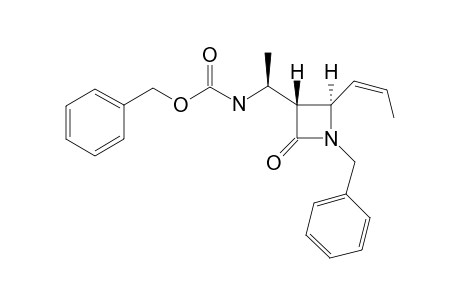 (3R,4R,1'S,Z)-1-BENZYL-3-[1-(BENZYLOXYCARBONYLAMINO)-ETHYL]-4-(1-PROPENYL)-AZETIDIN-2-ONE