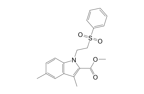 1-(2-besylethyl)-3,5-dimethyl-indole-2-carboxylic acid methyl ester