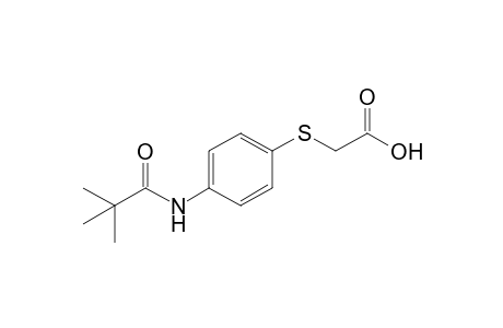 2-({4-[(2,2-Dimethylpropanoyl)amino]phenyl}thio)acetic acid
