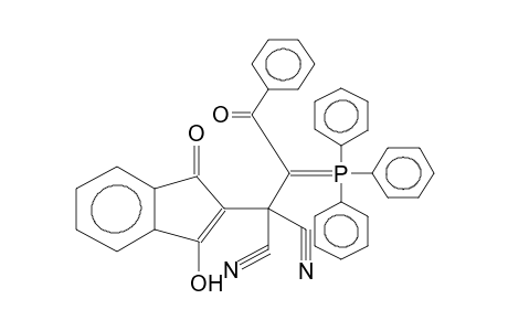 3-HYDROXY-1-OXO-ALPHA-[ALPHA-(TRIPHENYLPHOSPHORANYLIDENE)PHENACYL]INDENE-2-MALONONITRILE