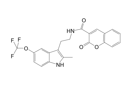 2-keto-N-[2-[2-methyl-5-(trifluoromethoxy)-1H-indol-3-yl]ethyl]chromene-3-carboxamide