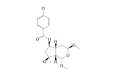 5-DEOXY-8-DEACETYL-3-O-METHYL-6-O-PARA-HYDROXYBENZOYL-1,3-DI-EPI-CLANDONENSINE