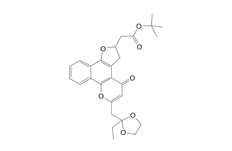 t-Butyl (6-[(2'-ethyl-1',3'-dioxolan-2'-yl)methyl]-4-oxo-3,4-dihydro-2H-1,7-diozacyclopenta[1]phenanthren-2-yl)acetate