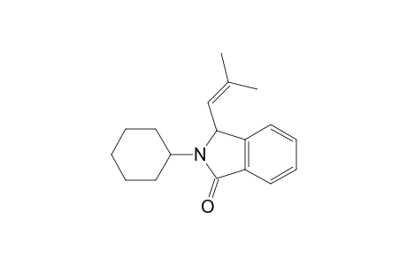 2-cyclohexyl-3-(2-methylprop-1-enyl)-3H-isoindol-1-one