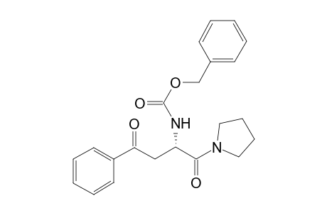 (S)-2-Benzyloxycarbonylamino-4-oxo-4-phenylbutanoylpyrrolidine