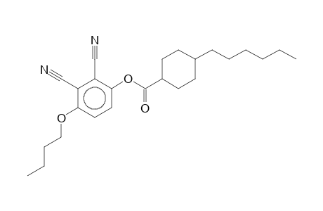 4-Butoxy-2,3-dicyanophenyl 4-Hexylcyclohexanecarboxylate