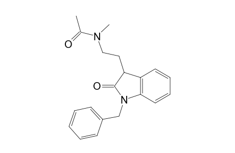 Acetamide, N-[2-[2,3-dihydro-2-oxo-1-(phenylmethyl)-1H-indol-3-yl]ethyl]-N-methyl-
