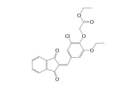 ethyl {2-chloro-4-[(1,3-dioxo-1,3-dihydro-2H-inden-2-ylidene)methyl]-6-ethoxyphenoxy}acetate