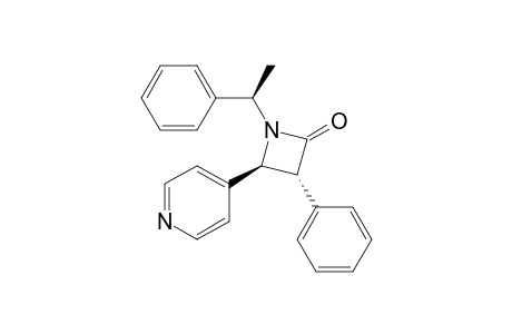 trans-3-Phenyl-1-(1-phenylethyl)-4-pyridin-4-ylazetidin-2-one