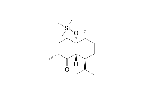 (-)-[2R-(2.alpha.,4a.alpha.,5.alpha.,8.beta.,8a.beta.)]-Octahydro-4a-trimethylsiloxy-2,5-dimethyl-8-(1-methylethenyl)-1(2H)-naphthalenone