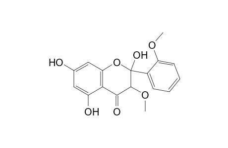 4H-1-Benzopyran-4-one, 2,3-dihydro-2,5,7-trihydroxy-3-methoxy-2-(2-methoxyphenyl)-, trans-