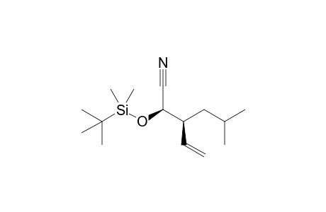 (2R,3S)2-tert-Butyldimethylsiloxy-3-isobutylpent-4-enenitrile