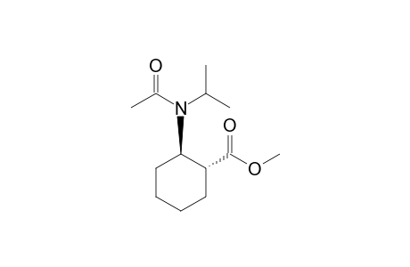 Methyl (trans)-2-(N-acetyl-N-isopropylamino)cyclohexane-1-carboxylate