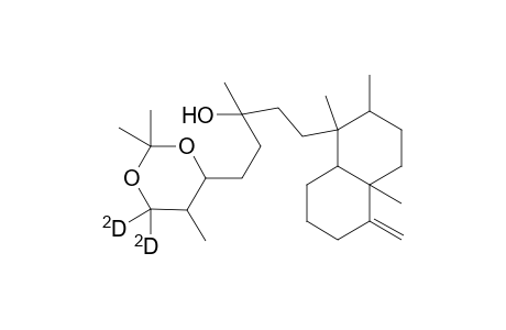 1-[5-(2',2',5'-Trimethyl-6,6-dideutero-1,3-dioxacyclohex-4-yl)-3-methyl-3-hydroxypentyl]-1,2,4a-trimethyl-5-methylideneperhydronaphthalene