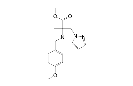 (+/-)-2-(4-METHOXYBENZYLAMINO)-2-METHYL-3-PYRAZOL-1-YLPROPIONIC-ACID-METHYLESTER