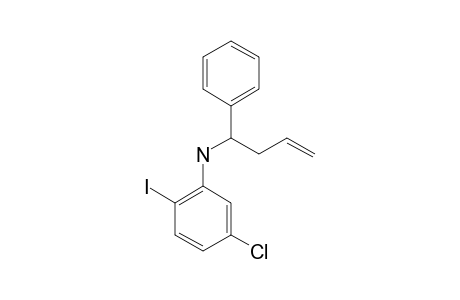 5-CHLORO-2-IODO-N-(1-PHENYLBUT-3-EN-1-YL)-ANILINE