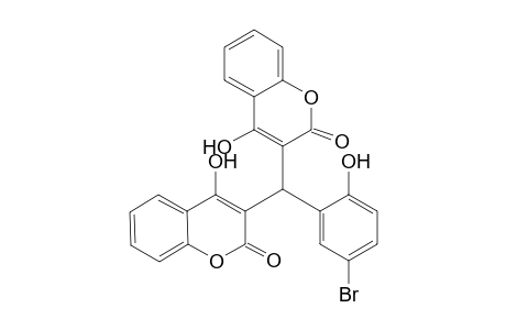 3,3'-(5-Bromo-2-hydroxyphenylmethylene)bis-(4-hydroxy-2H-1-benzopyran-2-one)