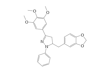 1-Phenyl-3-(3',4',5'-trimethoxyphenyl)-5-(3",4"-methylenedioxybenzyl)-pyrazoline