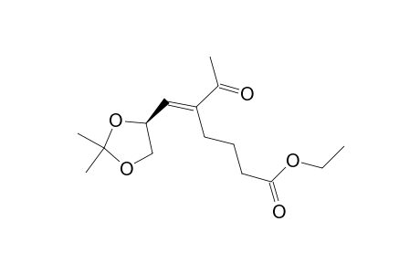 (5E)-5-[[(4S)-2,2-dimethyl-1,3-dioxolan-4-yl]methylidene]-6-oxoheptanoic acid ethyl ester