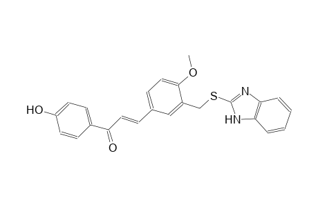 (2E)-3-{3-[(1H-benzimidazol-2-ylsulfanyl)methyl]-4-methoxyphenyl}-1-(4-hydroxyphenyl)-2-propen-1-one