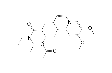 2-Acetoxy-3-(diethylaminocarbonyl)-8,9-dimethoxy-2H-1,2,3,4,4a,10a-hexahydro-dibenzo[a,c]piperidine