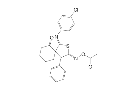 5'-(Acetoxyimino)-4'-phenyl-2'-(4'-chlorophenylimino)-1-oxo-2',3',4',5'-tetrahydro-spiro[cyclohexane-2,3'-thiophene]