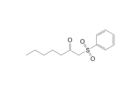 1-(Phenylsulfonyl)heptan-2-one