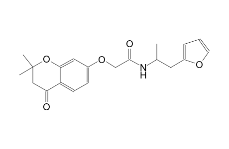 acetamide, 2-[(3,4-dihydro-2,2-dimethyl-4-oxo-2H-1-benzopyran-7-yl)oxy]-N-[2-(2-furanyl)-1-methylethyl]-