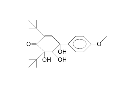 4-P-Anisyl-2,6-di-tert-butyl-4,5,6-trihydroxy-2-cyclohexenone