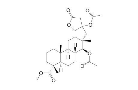 (1R,4aR,4bS,7R,8S,8aR,10aR)-8-acetoxy-7-[(3-acetoxy-5-keto-tetrahydrofuran-3-yl)methyl]-1,4a,7-trimethyl-3,4,4b,5,6,8,8a,9,10,10a-decahydro-2H-phenanthrene-1-carboxylic acid methyl ester