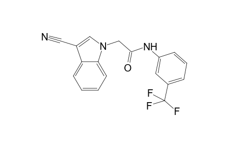 1H-Indole-1-acetamide, 3-cyano-N-[3-(trifluoromethyl)phenyl]-