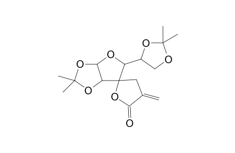 5-(2,2-dimethyl-1,3-dioxolan-4-yl)-2,2-dimethyl-3'-methylene-2'-spiro[5,6a-dihydro-3aH-furo[2,3-d][1,3]dioxole-6,5'-oxolane]one