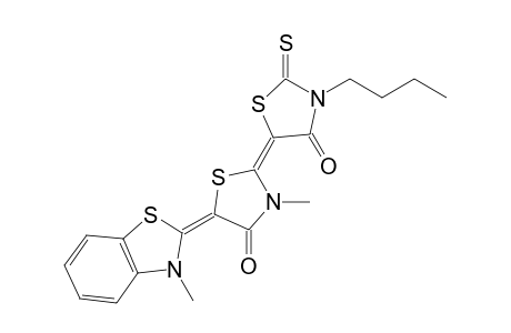 (2Z,5Z)-2-(3-butyl-4-keto-2-thioxo-thiazolidin-5-ylidene)-3-methyl-5-(3-methyl-1,3-benzothiazol-2-ylidene)thiazolidin-4-one