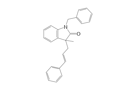 1-Benzyl-3-methyl-3-((E)-3-phenyl-allyl)-1,3-dihydro-indol-2-one