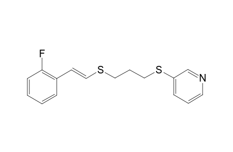 (E/Z)-3-((3-((2-Fluorostyryl)thio)propyl)thio)pyridine